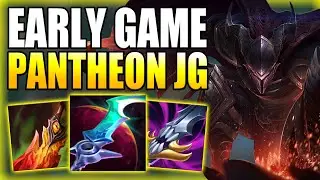 HOW TO PLAY PANTHEON JUNGLE & CARRY THE EARLY GAME! - Best Build/Runes S+ Guide - League of Legends