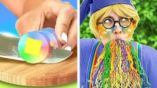 How To Cook Rainbow Food! *Elf’s Secret Kitchen Gadgets and Hacks*