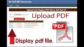 how to upload and display pdf in asp.net c#. Beginners. Swift Learn