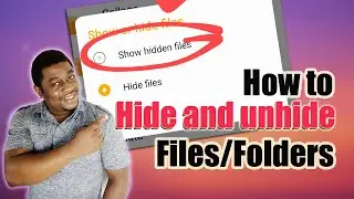 HOW TO HIDE FILES AND FOLDERS IN ANDROID - BONUS: [How to show hidden files in android]