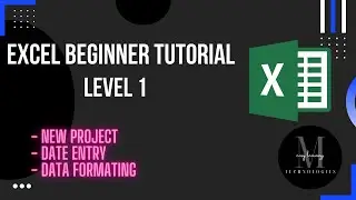 Microsoft Excel Beginner Tutorial - Level 1