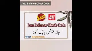 How to Check Jazz Balance | Jazz Balance Check Code | What Information
