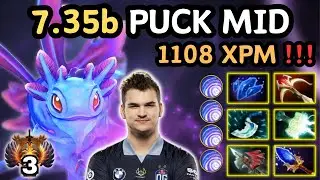 🔥 7.35b PUCK Midlane HITTER Build By BZM 🔥 1108 XPM Immortal 3 BZM - Dota 2