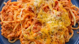 Budget Friendly Meal: Baked Spaghetti