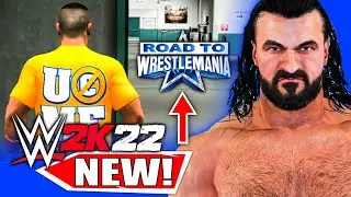 This WWE 2K22 NEW Mode Feature Is ROAD TO WRESTLEMANIA Like!