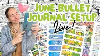 PLAN WITH ME LIVE! My Viewers Control My Bullet Journal || JUNE 2023 Bullet Journal Setup