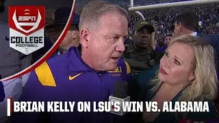 LSU’s Brian Kelly explains decision to go for 2 in OT vs. Alabama | ESPN College Football