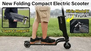 New Compact Electric Scooter that fit in Tesla Model Y Frunk!