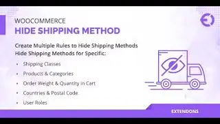 WooCommerce Hide Shipping Method for Product, Category & More By extendons