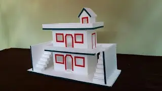 How To Make Thermocol House | DIY- Thermocol House | Thermocol Craft For School Project | Mini House