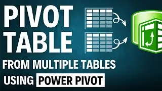 CONSOLIDATE Data from MULTIPLE Tables into ONE PivotTable in Excel!