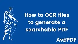 How to OCR files in 100+ formats to generate a searchable PDF online