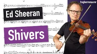 Ed Sheeran: Shivers | Violin Sheet Music | Playalong