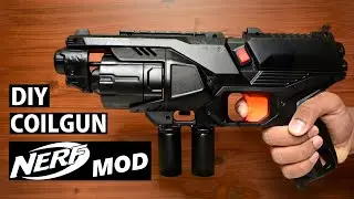 How to Make a Coilgun (Gauss Rifle)! || Deadly Nerf Gun Mod