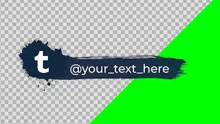 Tumblr Lower Third Animation Green Screen transparent background