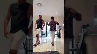 Son dances joyfully with his spirited 70-year-old Italian mother on her birthday.  🎂🎉❤️