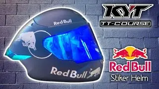 Pasang Stiker Helm KYT TT Course