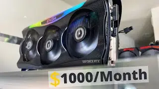 My $1000 Per Month Ethereum GPU Mining Rig! (3080 & 1080Ti)