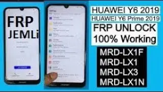 Huawei Y6 2019 MRD-LX1 FRP Bypass / MRD-LX1F FRP Bypass / Frp Bypass Google Account Remove