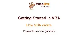 Excel VBA Online Course - 1.4.2 Parameters and Arguments