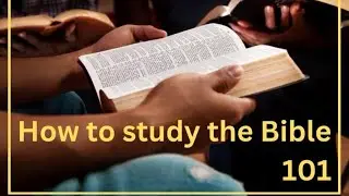 How to study the Bible 101-promotional #1