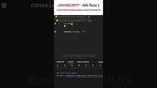 ASI In JavaScript