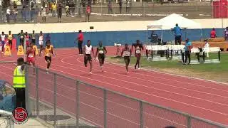 Zachary Cox 100m heat winner