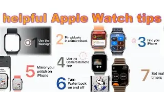 7 helpful Apple Watch tips✅ :flashlight/pin widgets/Find your iphone/Water lock/multiple timers