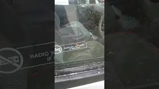 Warning Radio Won't Work If Removed - Toyota Hiace Van Sticker