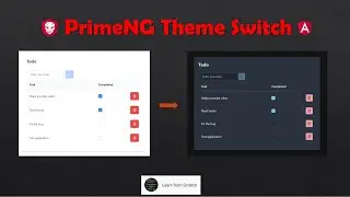 PrimeNG Theme change of an existing application in simple steps