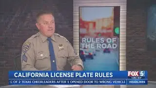 Rules of the Road: California License Plate Rules