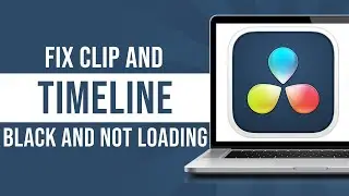 Fix Clip and Timeline BLACK & NOT LOADING in DaVinci Resolve