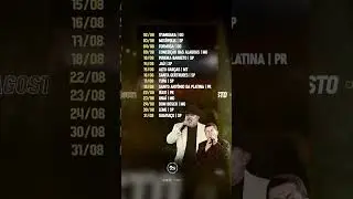 Agosto chegou e a nossa agenda tá cheia de shows pra gente se encontrar e fazer aquela festa!