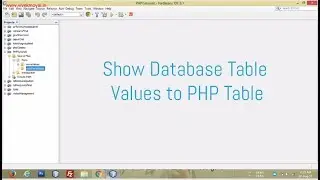 Showing Database Values in Table Using PHP