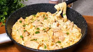 I've Never Had Such Delicious Pasta! Chicken Fettuccine Alfredo Recipe
