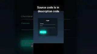 Login Form with floating placeholder #html #css #shorts #viral #trending #codewithharry #coding