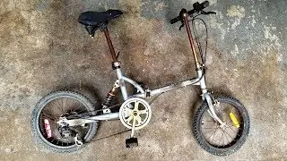 Restoring a Folding Bicycle! Cleaning, repairing, painting & customizing my bike