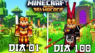 SOBREVIVI 100 DIAS SENDO REI MACACO NO BLACK MYTH WUKONG NO MINECRAFT - O FILME