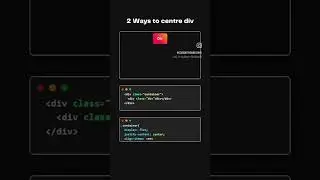 centre div | #coding #html #css #viral #shorts #youtubeshorts