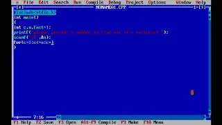 How to find out factorial of any number.