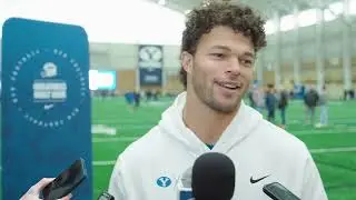 BYU Football | NFL Pro Day 2023 | Jaren Hall | Media Session