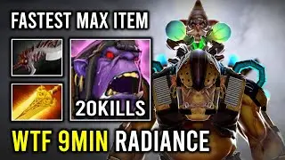 How to Fast Jungle 9Min Radiance Max Slotted 1v5 Run At Them Alchemist Dota 2