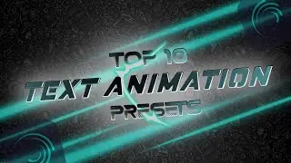 Top10 🔥text animation presets | Alight motion presets PART 2 | Lyricxmania