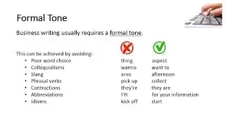Formal Tone