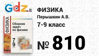 № 810 - Физика 7-9 класс Пёрышкин сборник задач