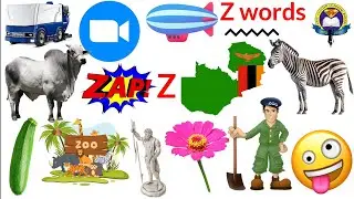 Z Letter Words | Vocabulary Words With Z | English Vocabular | Zebra | Easy English Learning Process