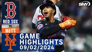 Mets vs Red Sox (9/2/2024) | NY Mets Highlights | SNY