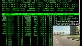 CPU load, temperature and time resources for computing stream shell output.