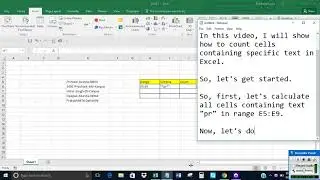 Count cells containing specific text in Excel