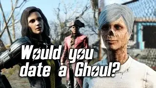 Fallout 4 - Holly the ghoul is hitting on me with romanced Hancock standing right beside me